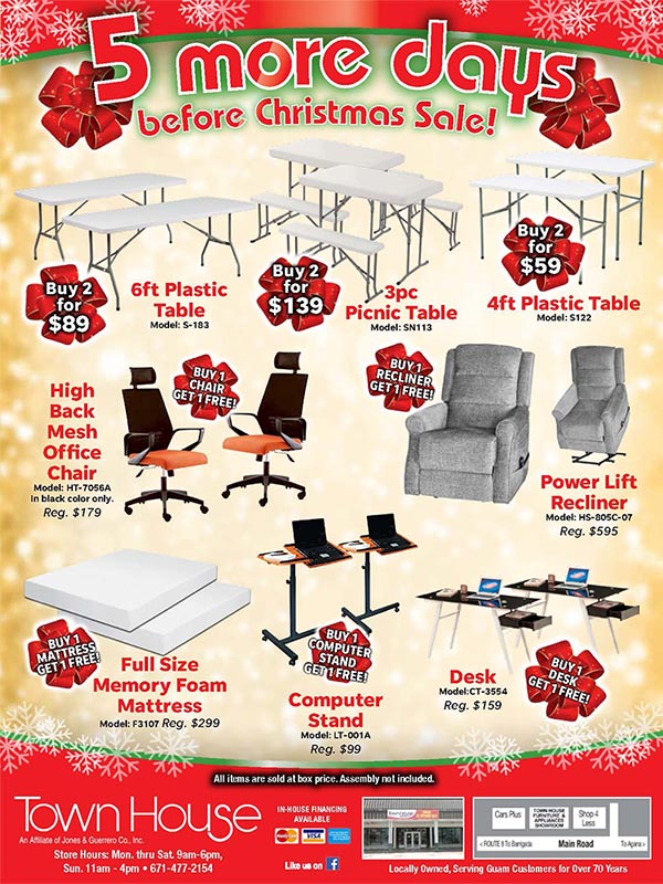 Specials Guam Town House Furniture