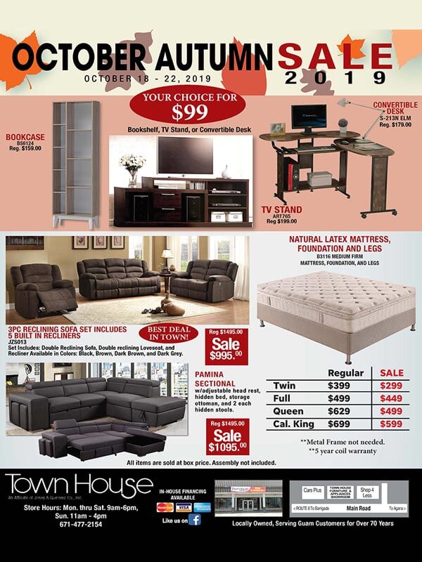 Specials Guam Town House Furniture