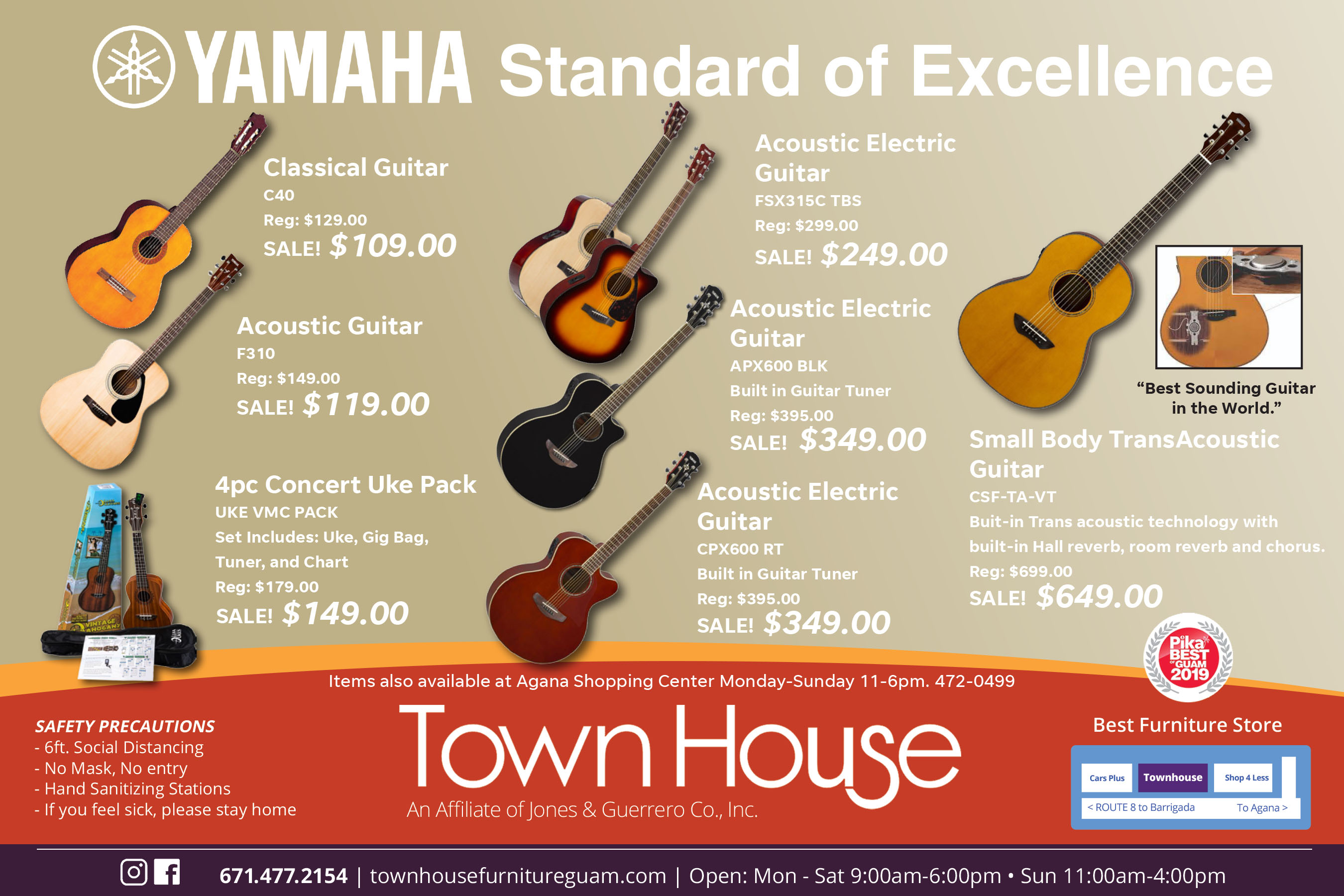 Specials Guam Town House Furniture